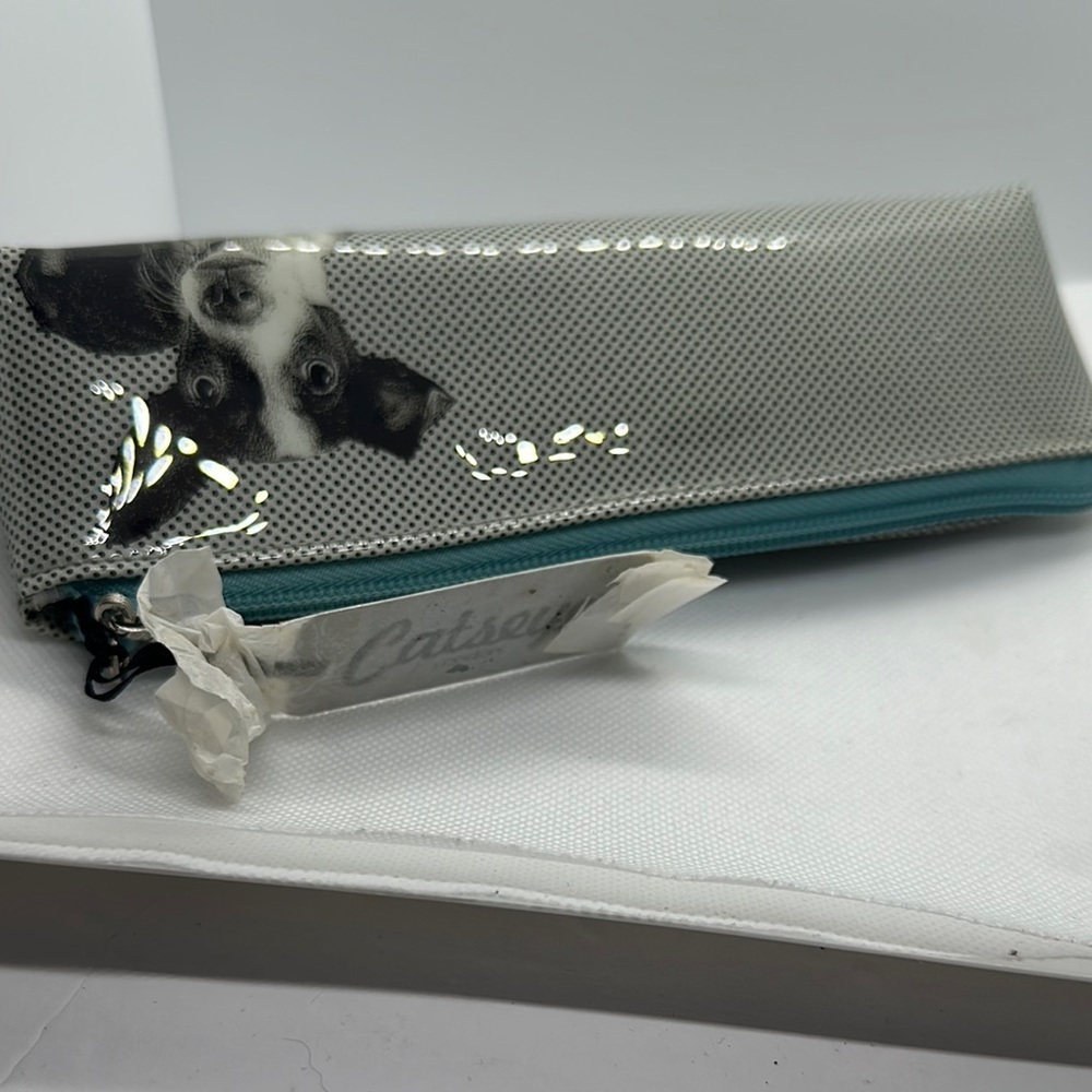 Catseye London Etching Dog Long Cosmetic/Pencil Case - New with Tags! - Picture 8 of 16